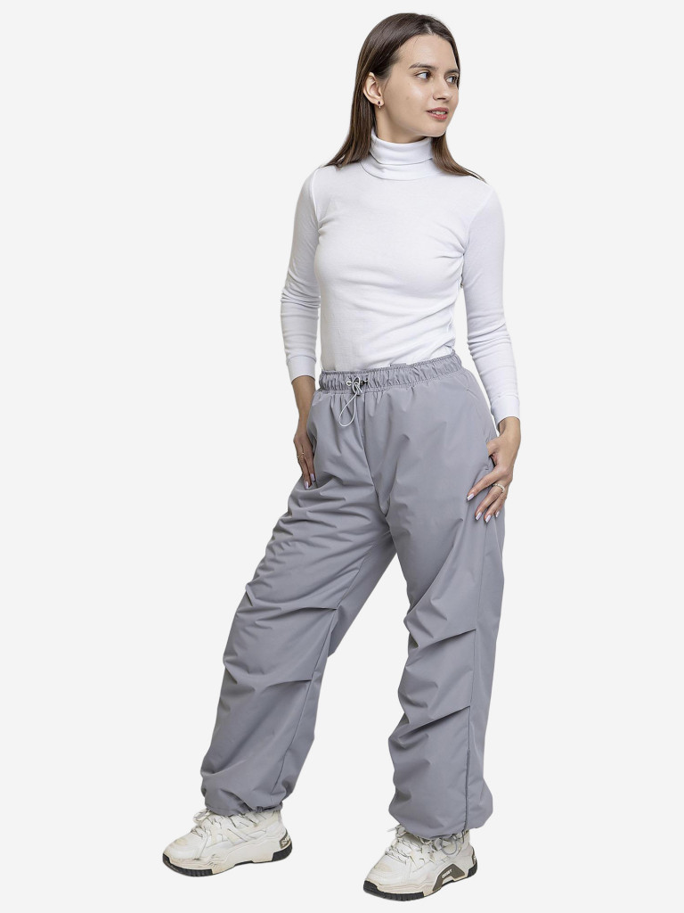 Брюки утепленные для девочки batik светло-серый