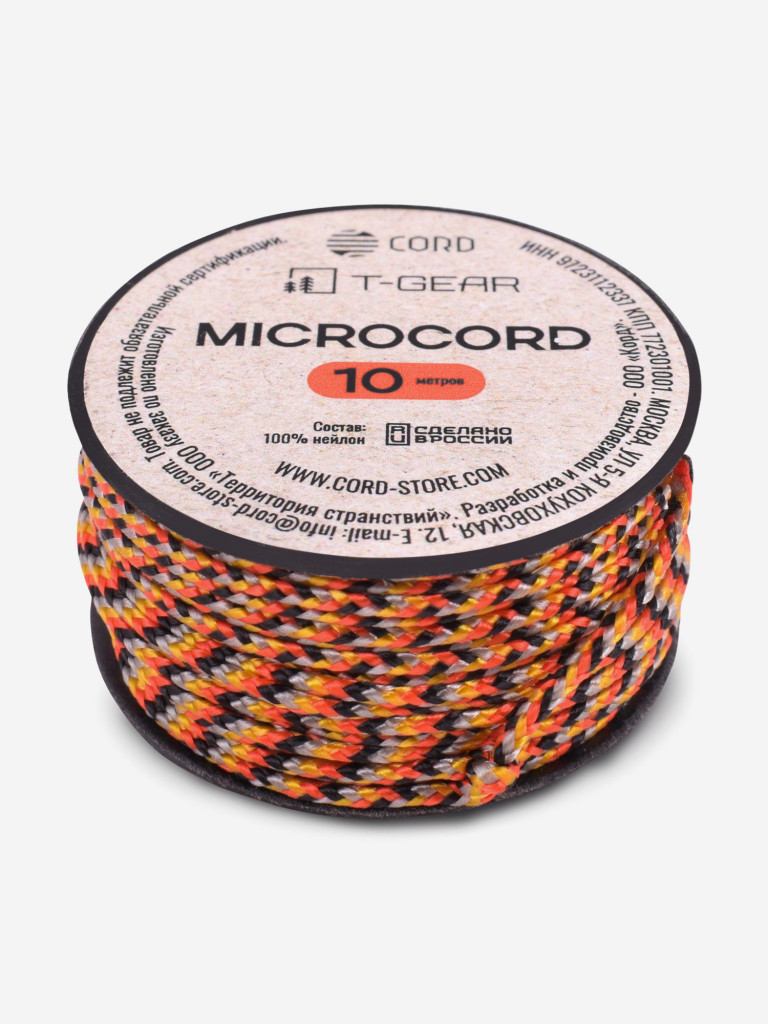 Микрокорд T-Gear x CORD nylon катушка 10м (Motley X)