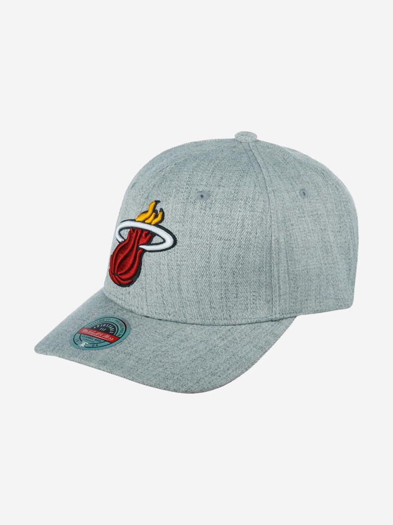 Бейсболка MITCHELL NESS HHSS3273-MHEYYPPPGYHT Miami Heat NBA (серый)