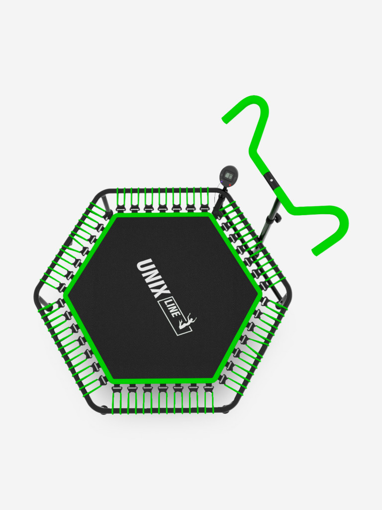 Батут спортивный для фитнеса и джампинга UNIX Line Fitness Pro 125 см, зеленый