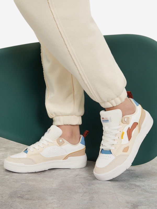 Кеды женские Li-Ning Common 80S арт. AGCT228-3F белый/бежевый/красный цвет — купить за 3499 руб. со скидкой 50 %, отзывы в интернет-магазине Спортмастер