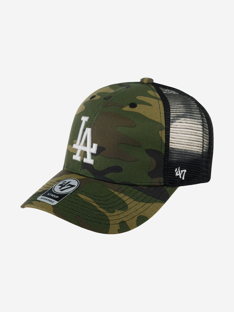 Бейсболка с сеточкой 47 BRAND B-CBRAN12GWP-CMD Los Angeles Dodgers MLB (оливковый)