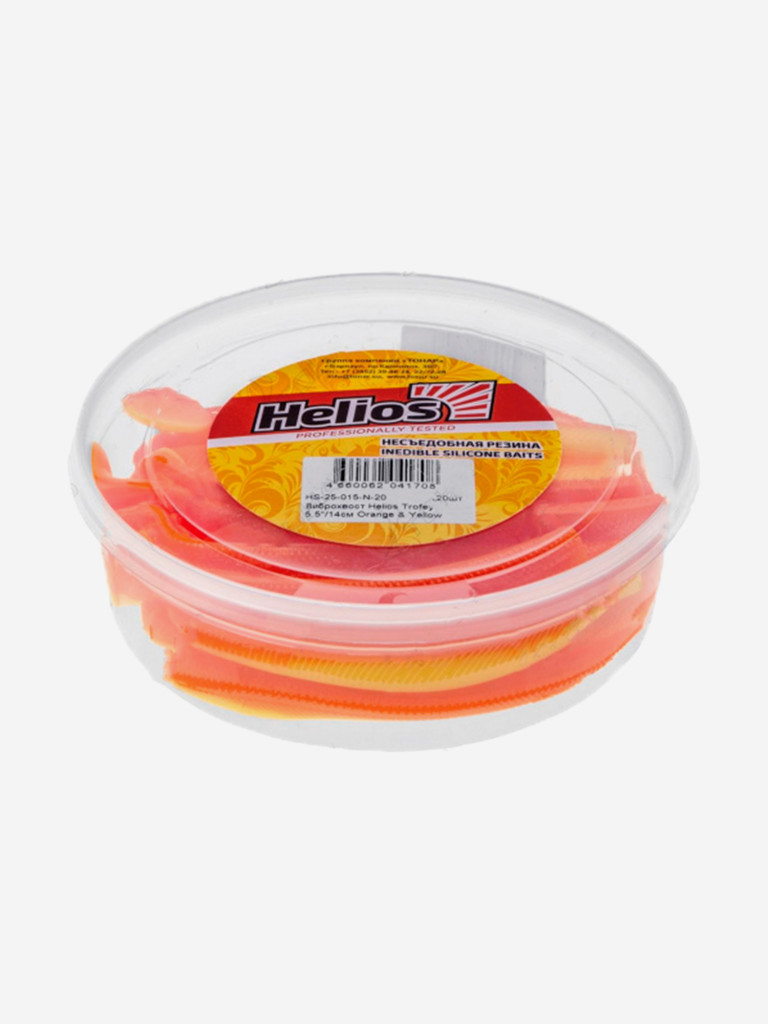 Мягкая приманка Helios Trofey, 5,5'' / 14 см, Orange & Yellow, 20 шт (HS-25-015-N-20)