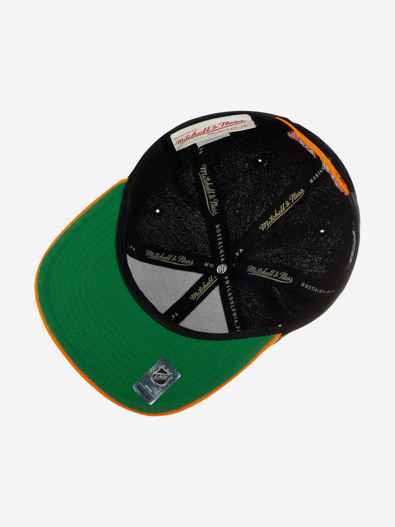 Бейсболка с прямым козырьком MITCHELL NESS HHSS5367-ADUYYPPPBKOR Anaheim Ducks NHL