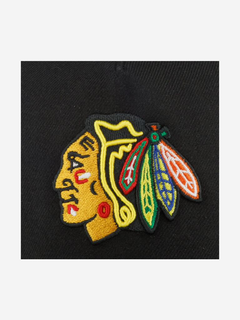 Бейсболка 47 BRAND H-REPDT04WBP-BK Chicago Blackhawks NHL (черный)