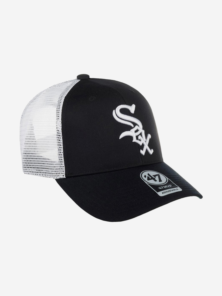 Бейсболка с сеточкой 47 BRAND B-BRANS06CTP-BK Chicago White Sox MLB (черный)
