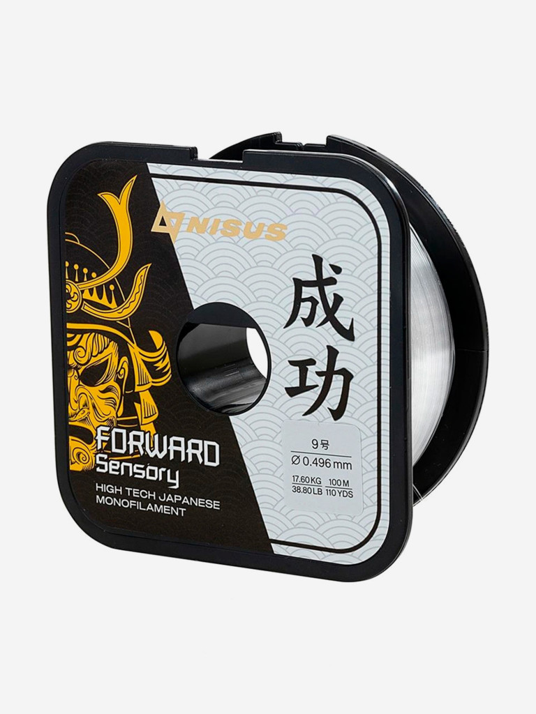Леска для рыбалки Nisus FORWARD Sensory Nylon 0,496мм, 100м, 17,6кг, прозрачный