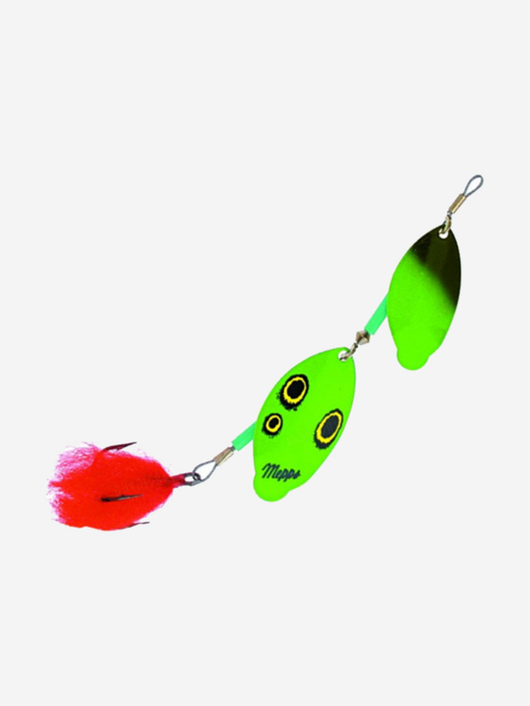 Блесна для рыбалки вертушка Mepps TANDEM PIKE, Black/Green/Gold (блистер)