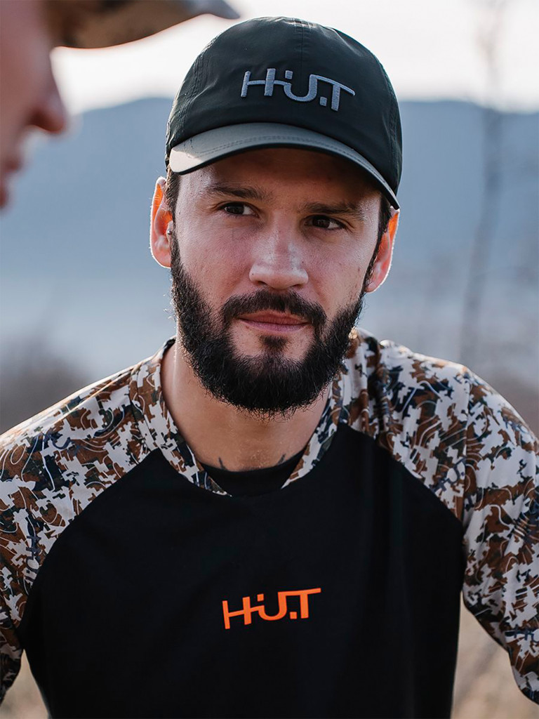 Бейсболка мужская мембранная HUT CAP, темно-зеленая