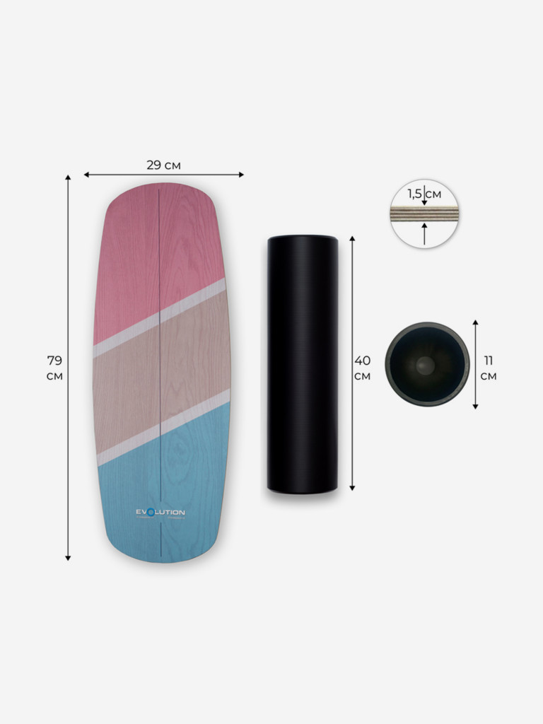 Баланс борд EvolutionOne КУБА с 1 роликом