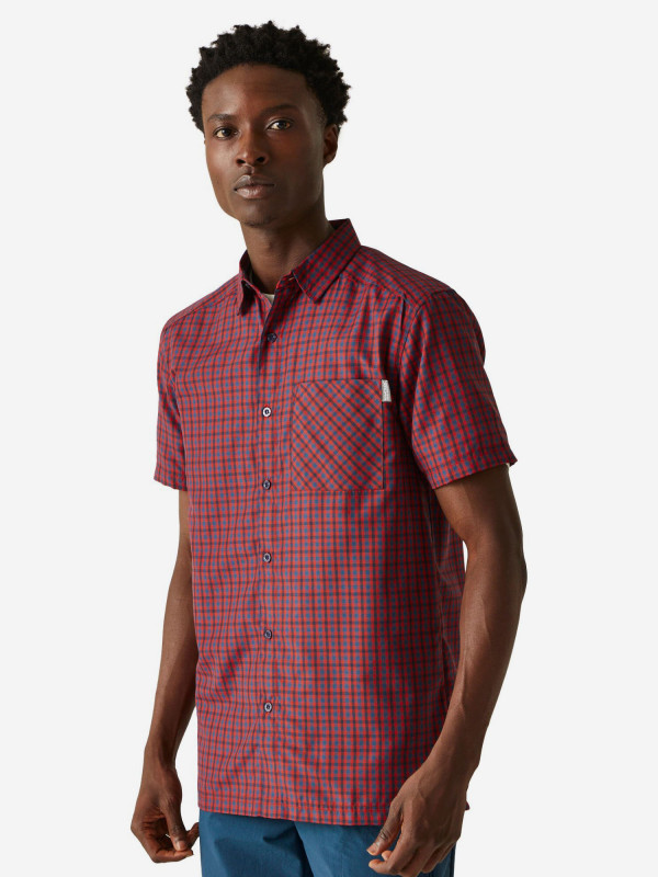 Рубашка с коротким рукавом мужская Regatta Kalambo красный цвет — купить за 2799 руб., отзывы в интернет-магазине Спортмастер