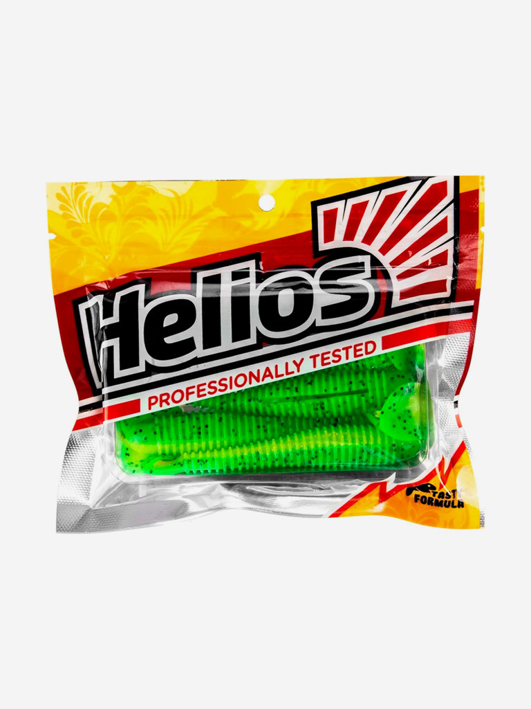 Мягкая приманка Helios Catcher, 3,55'' / 9 см, Green Lime, 5 шт (HS-2-010)