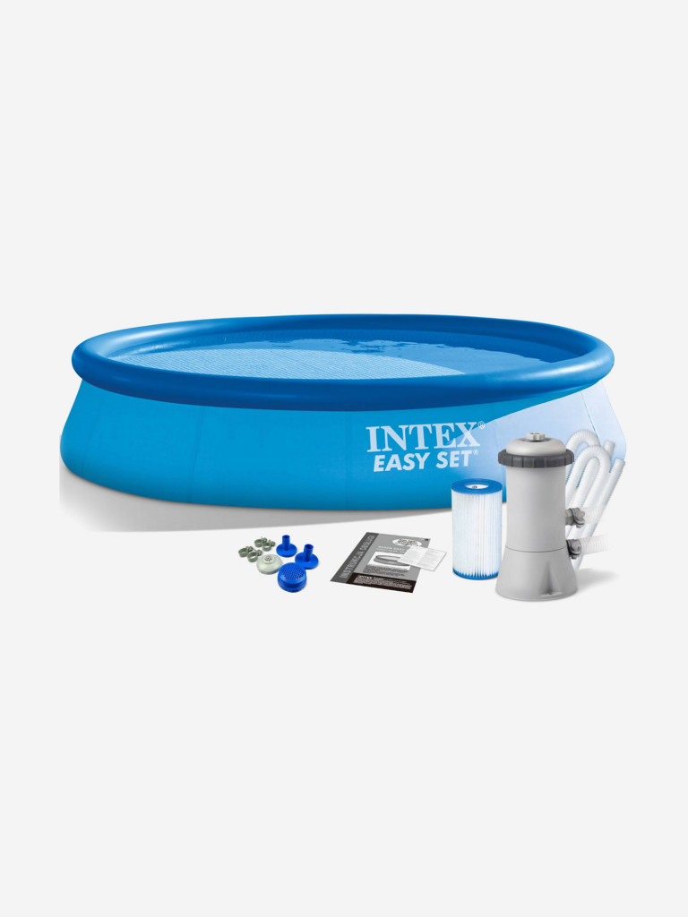 Бассейн Intex 28142NP надувной EASY SET 396х84см с фильтр-насосом 2006 л/ч
