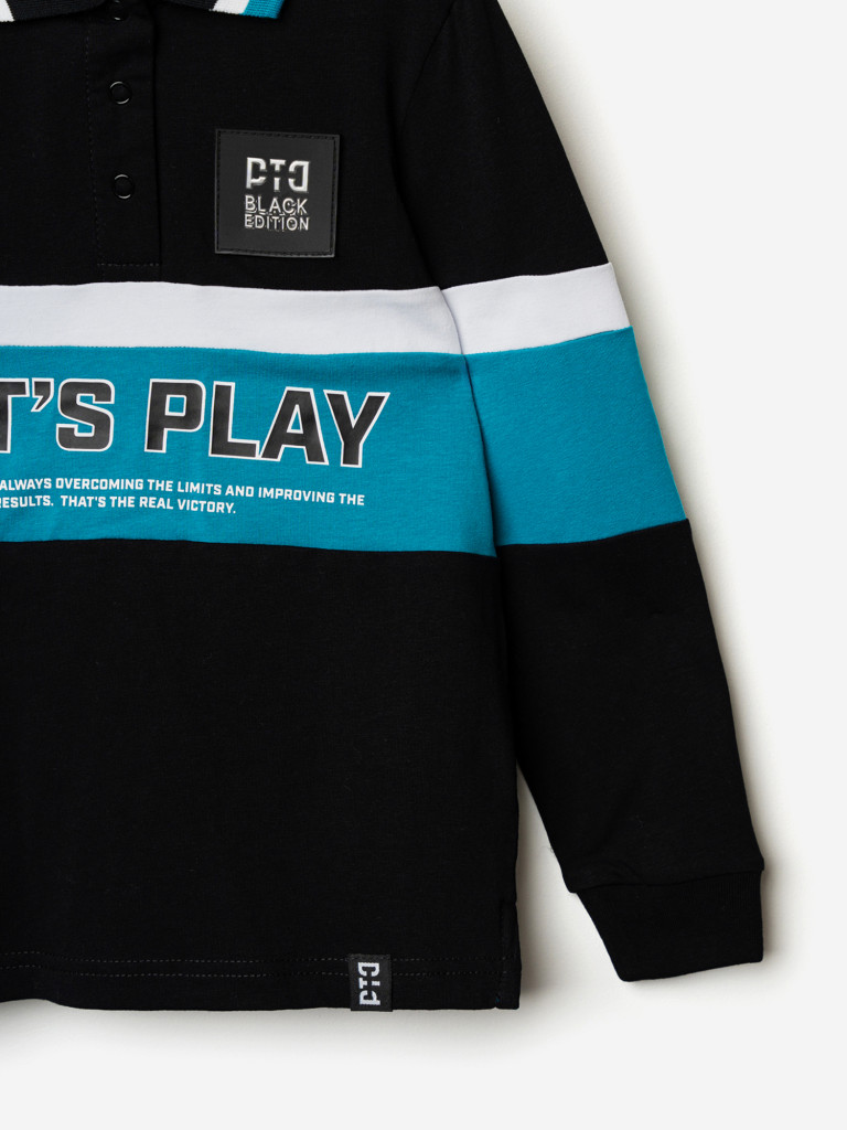 Лонгслив-поло для мальчика PlayToday