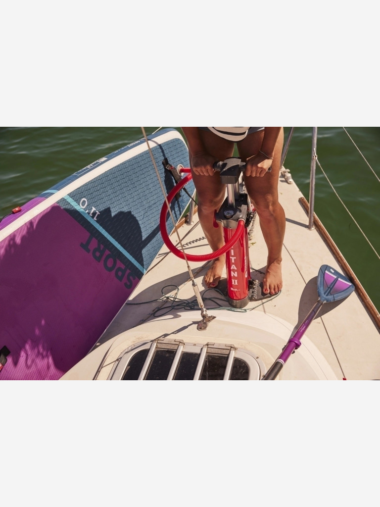 Весло для SUP Red Paddle Hybrid Tough Purple, карбоновое, разборное, 3-частное
