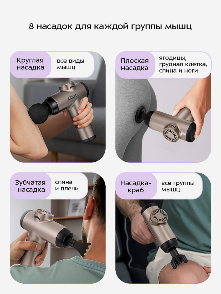 Перкуссионный массажер Kitfort КТ-5931