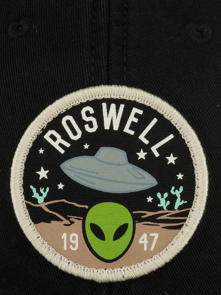 Бейсболка AMERICAN NEEDLE SMU702A-ROSW Roswell Hepcat (черный)