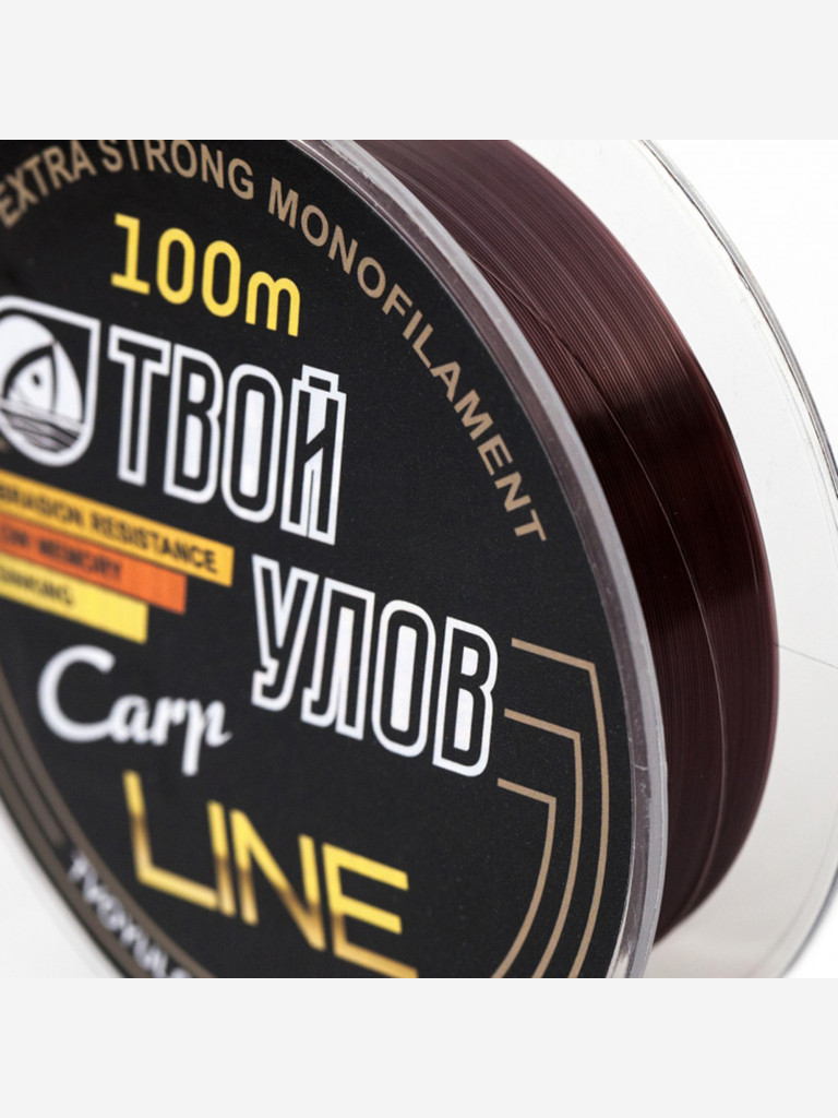 Леска карповая Твой Улов Carp Line, 100 м, 0,30 мм, 1 шт.