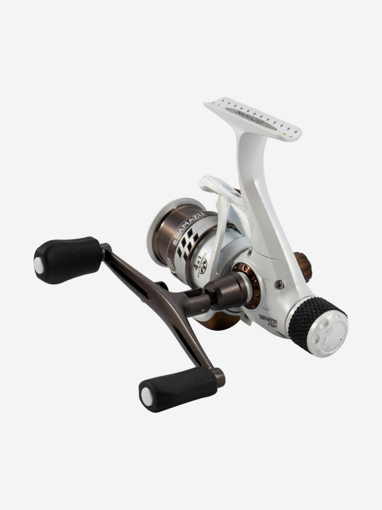 Катушка безынерционная Namazu White Fish WF3000, 4+1 подшипник, металлическая шпуля + запасная.