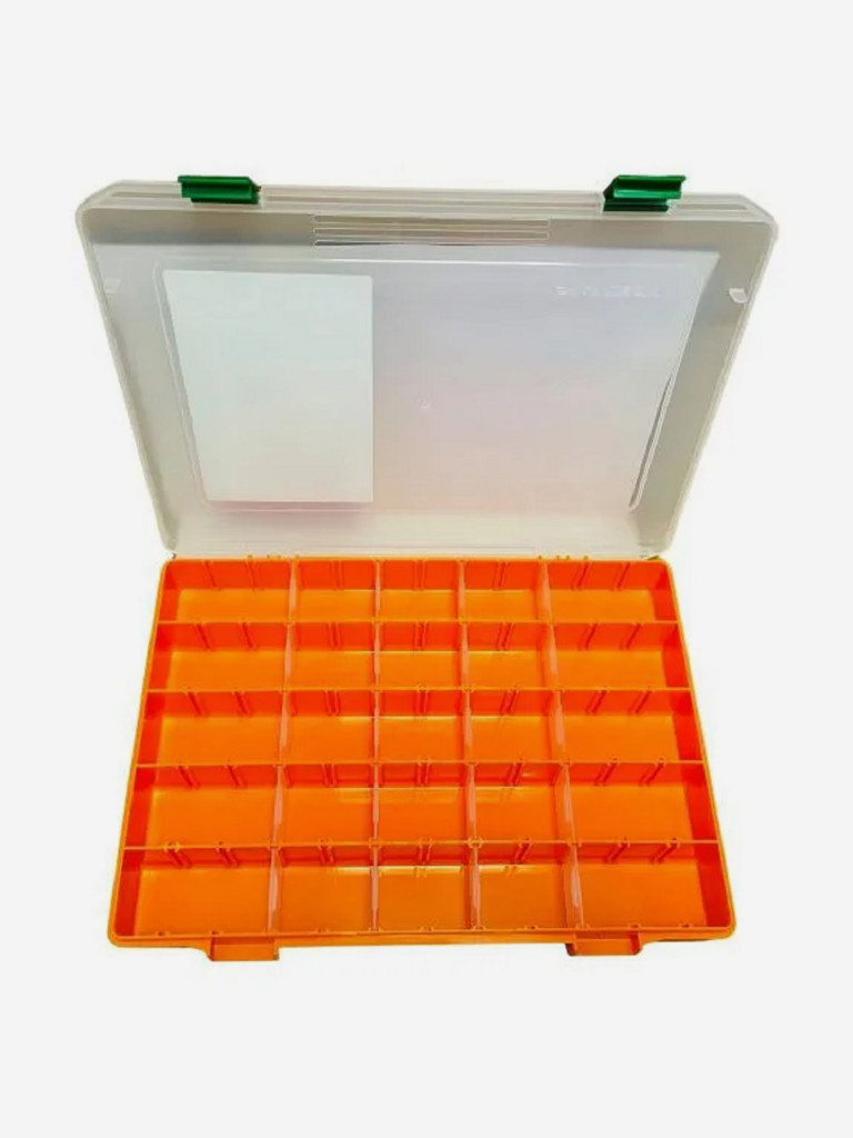 Коробка рыболовная для приманок Fisherbox 310 (31x23x04 ) большая оранжевая