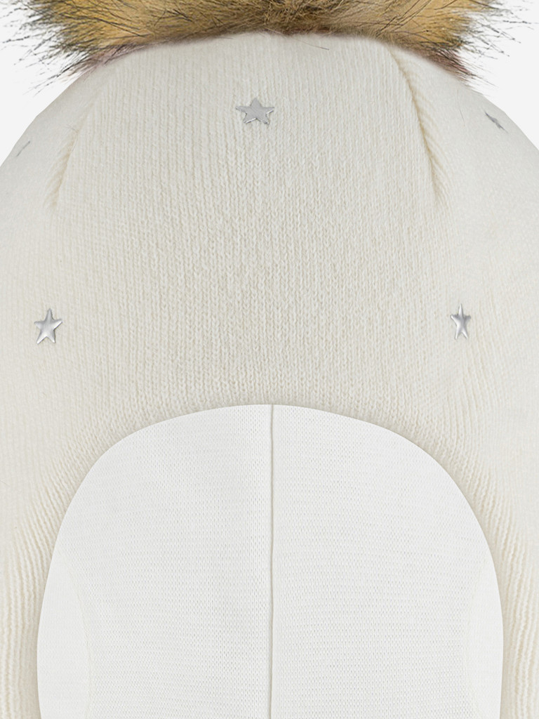 Шапка-шлем для девочки GUSTI GW25AC1230G-MILK