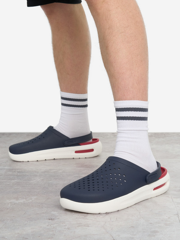 Сабо мужские Crocs InMotion арт. 209964 темно-синий цвет — купить за 8399 руб., отзывы в интернет-магазине Спортмастер