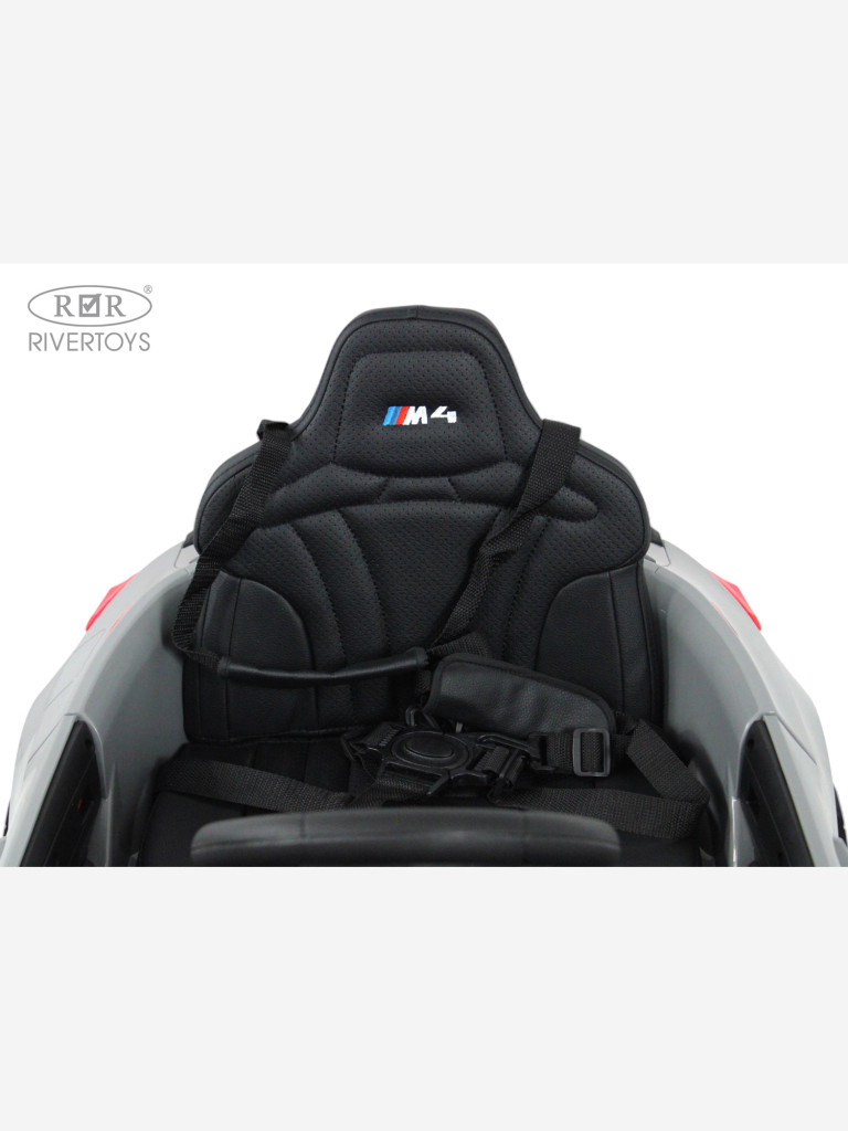Детский электромобиль RIVERTOYS BMW M4 (A004AA) серый