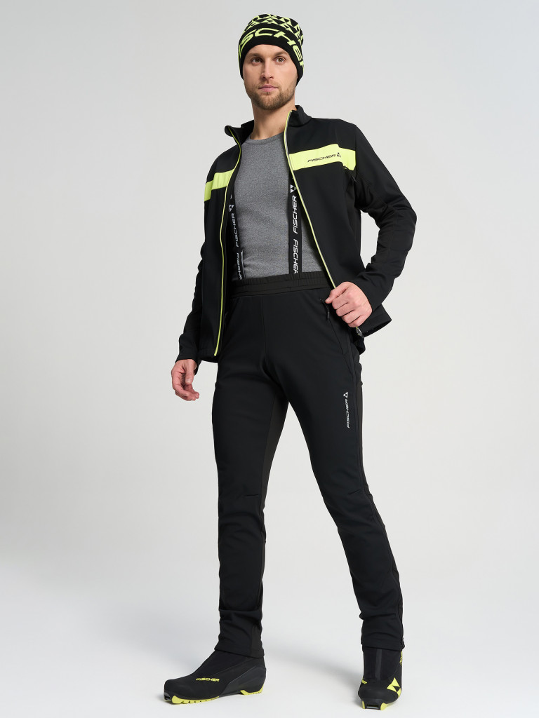 Брюки для беговых лыж мужские Fischer Softshell Warm