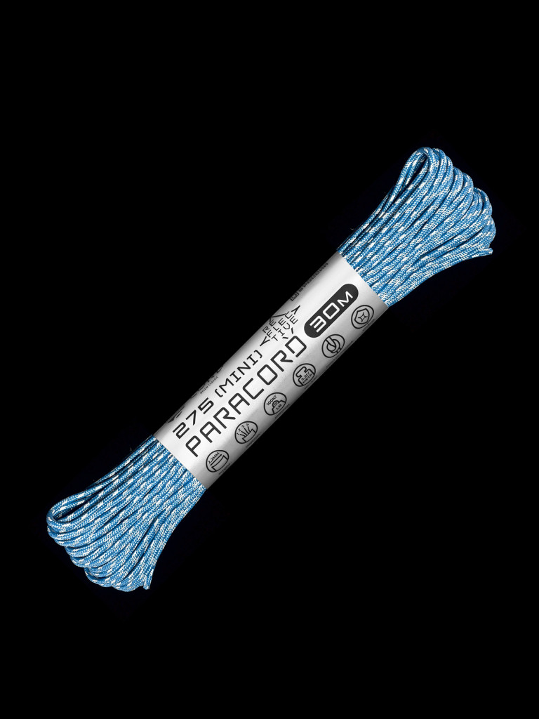 Паракорд 275 (мини) CORD nylon 30м RUS световозвращающий (carolina blue)