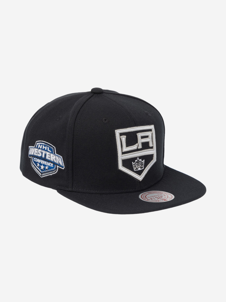 Бейсболка с прямым козырьком MITCHELL NESS HS8035-LAKBLCK Los Angeles Kings NHL (черный)
