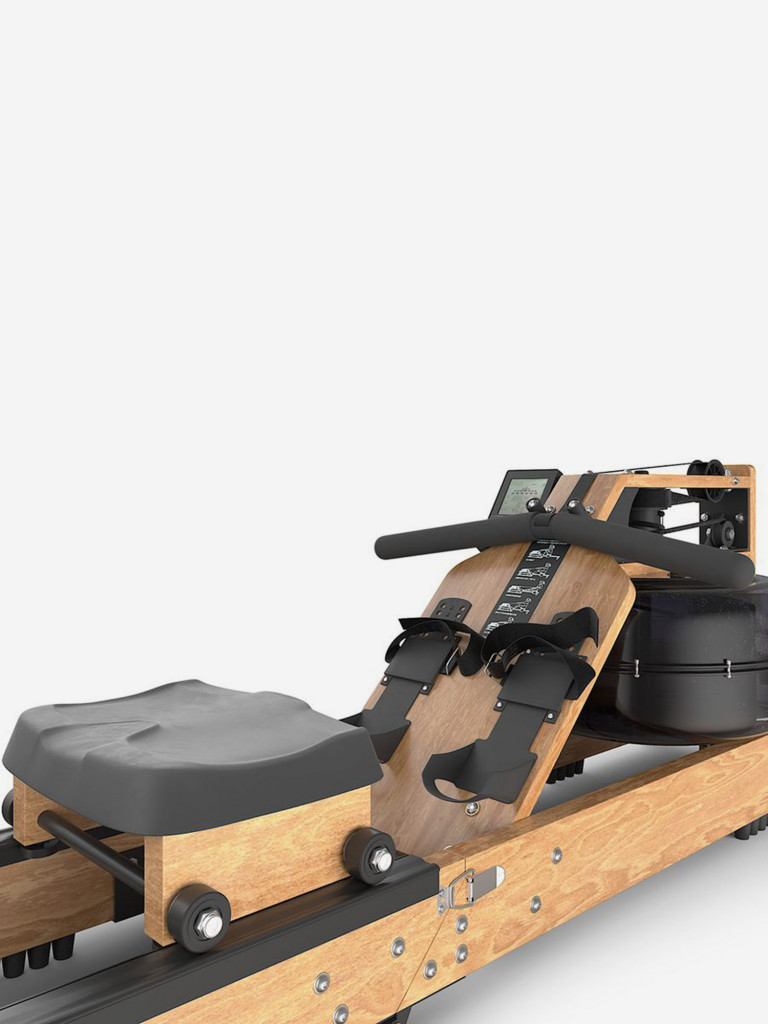 Гребной тренажер водный UNIX Fit Wood Rower Light складной, древесина бука