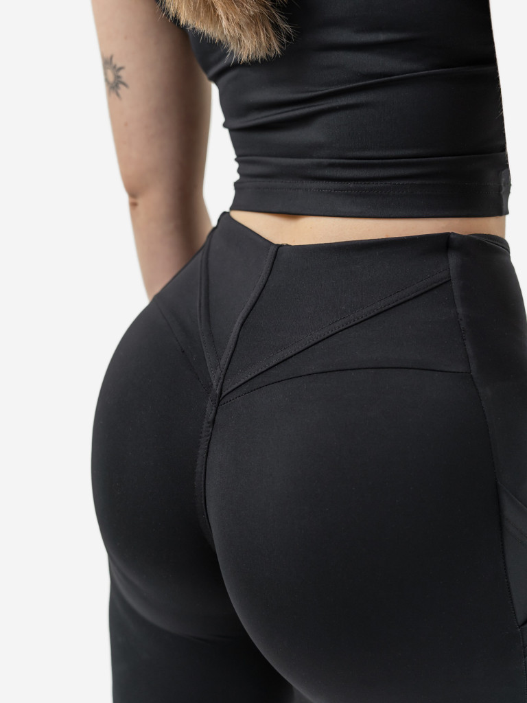 Шорты спортивные женские NEBBIA High waisted biker shorts 10″ GYM THERAPY 628