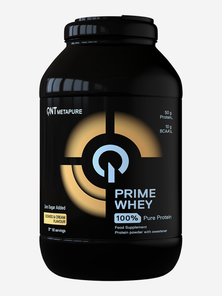 Сывороточный протеин для набора мышечной массы, изолят протеина QNT PRIME WHEY 2kg Cookies & Cream