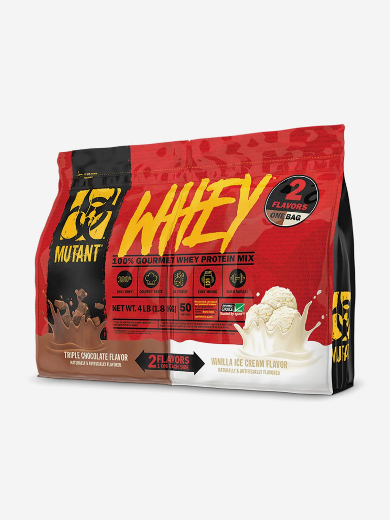 Протеин Mutant Whey Тройной шоколад и Ванильное мороженое, 1,8 кг.