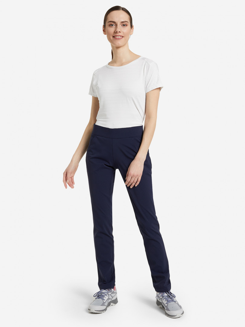 фото Брюки женские columbia anytime casual pull on pant, синий