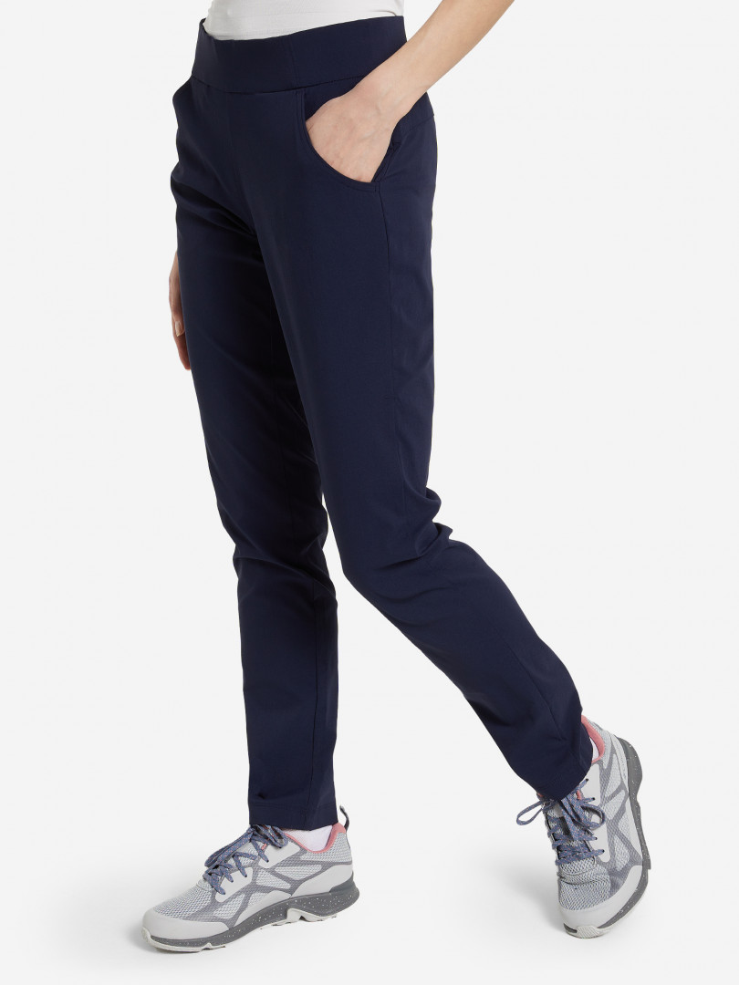 фото Брюки женские columbia anytime casual pull on pant, синий