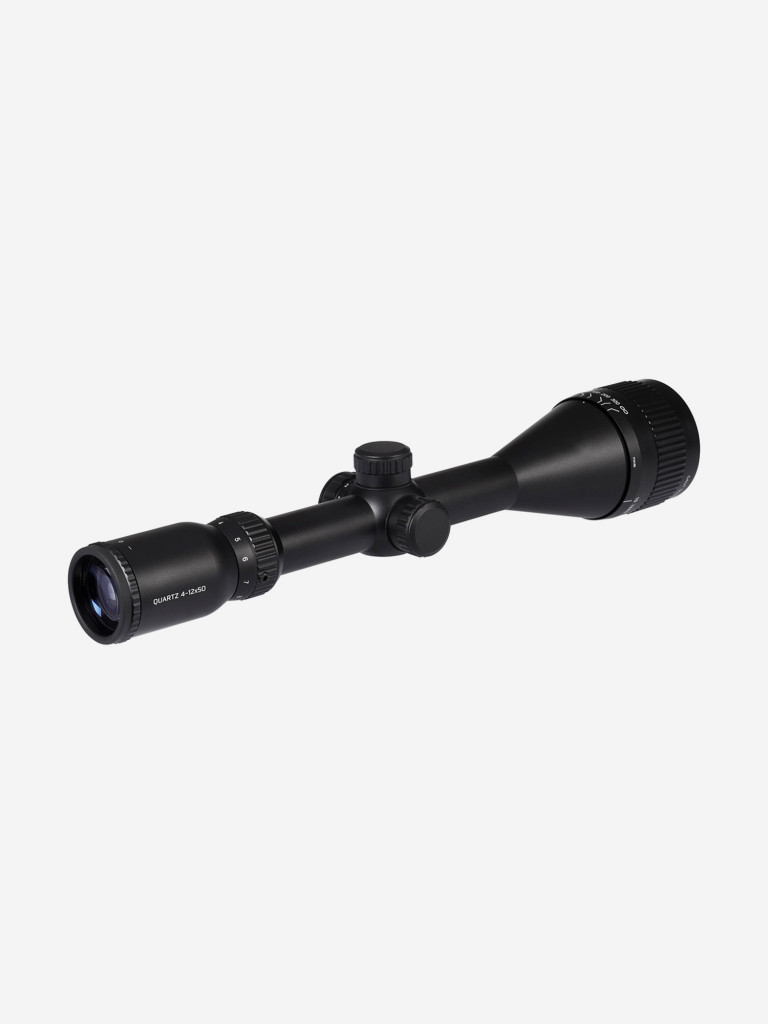 Прицел Gaut Quartz 4-12x50, AO-параллакс, сетка 2 (Mil-Dot), подсветка красная, 25.4мм, поправки 1/4 МОА