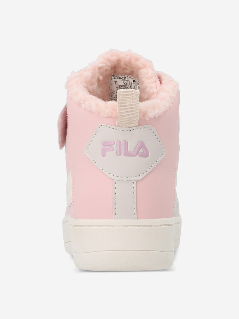 фото Кеды утепленные для девочек fila fil high fur g, бежевый