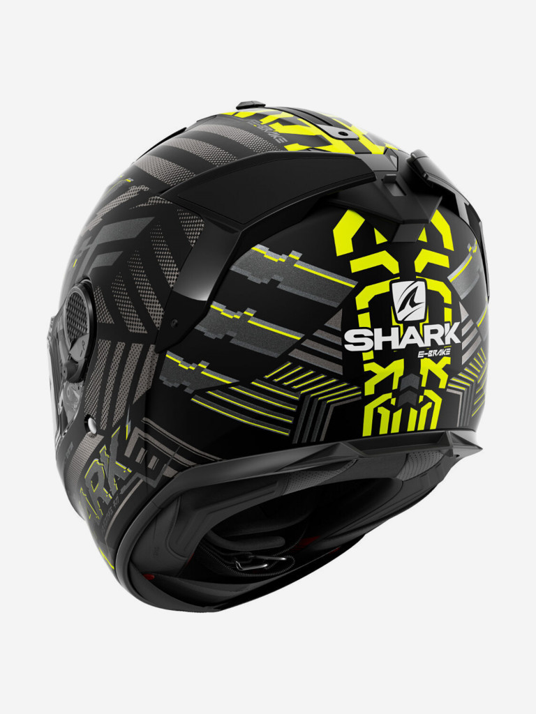 Мотошлем интеграл SHARK SPARTAN GT E-BRAKE BCL. MICR. MAT Black/Grey/Yellow