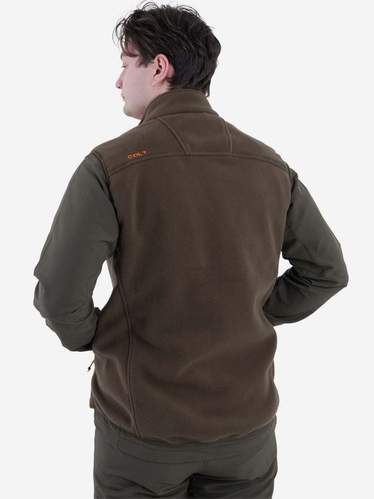 Флисовый жилет для охоты и рыбалки Кольт PRIDE, демисезонный, хаки