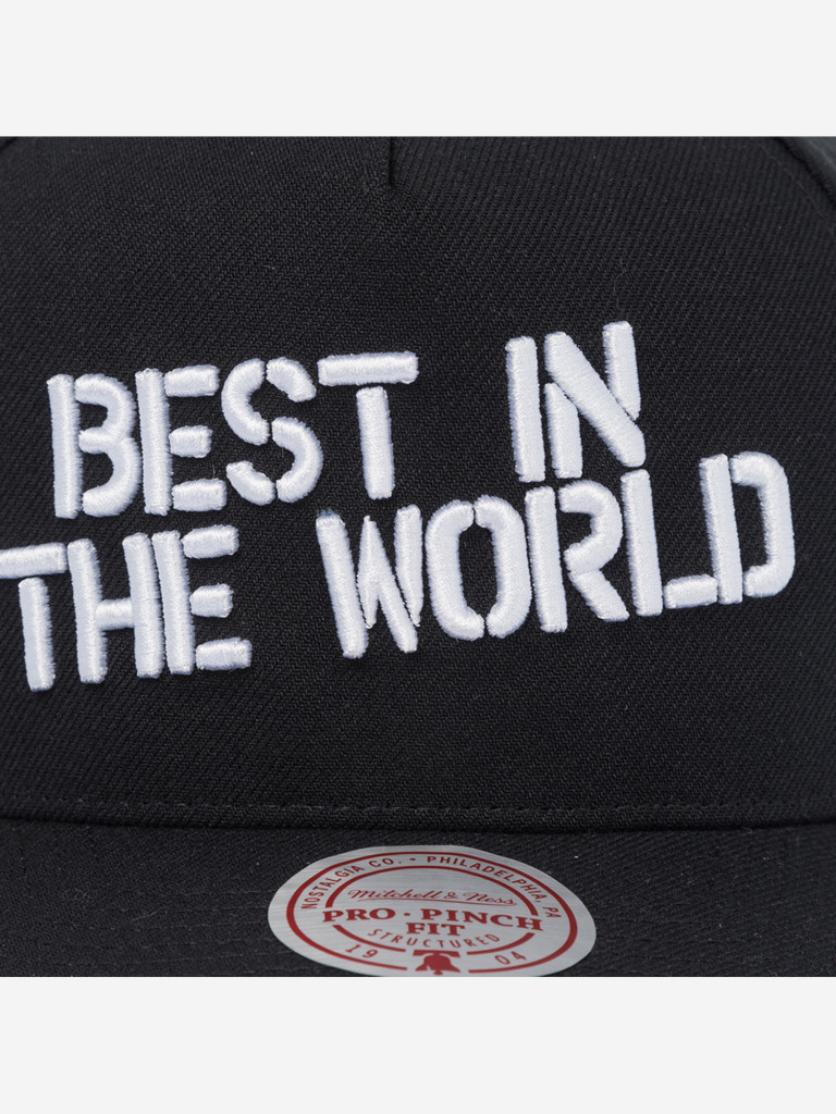 Бейсболка MITCHELL NESS HP13257-TTTBLCK CM Punk Statement Pro WWE (черный)