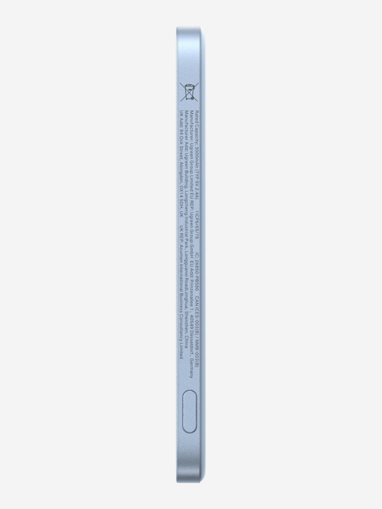Внешний аккумулятор UGREEN PB580 (65840B) MagFlow Air Ultra-Slim 20W Magnetic 5000mAh Wireless Power Bank