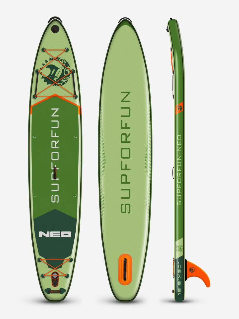 Cап борд надувной SUPFORFUN NEO 12.6 381х76х15 в максимальной комплектации.
