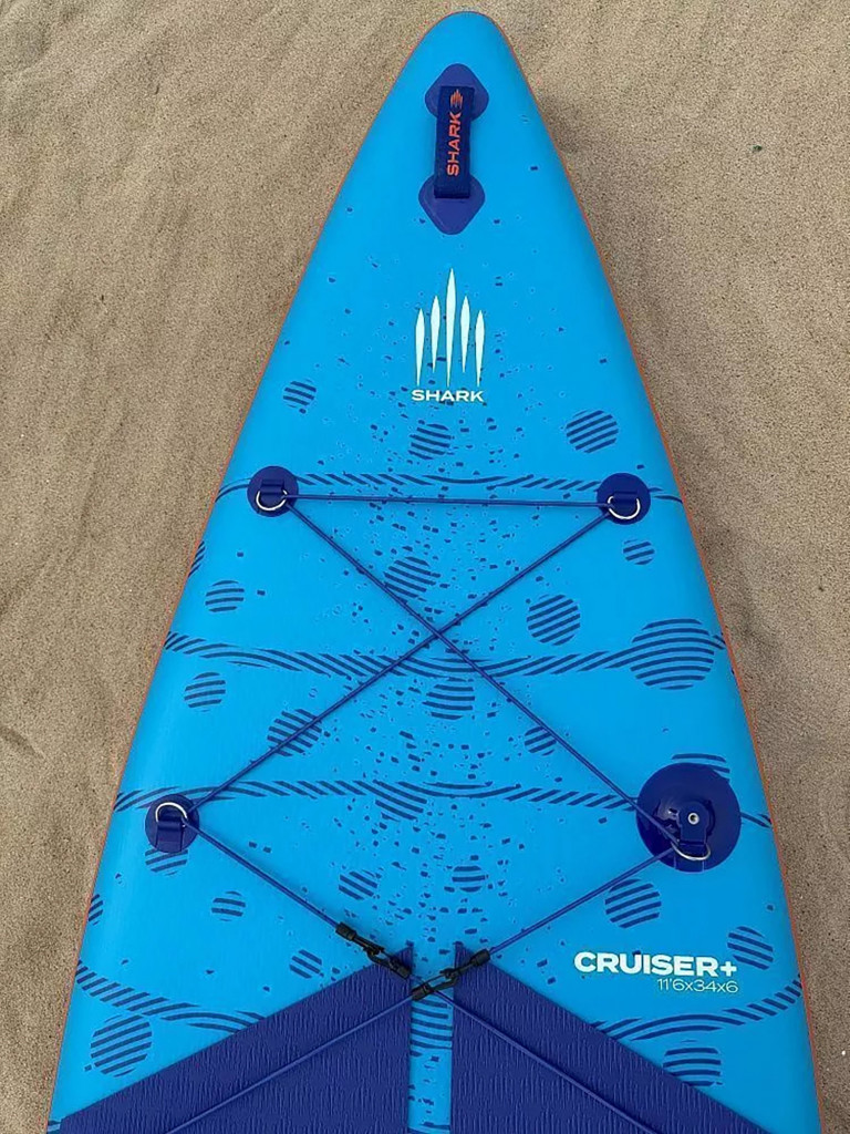 Сапборд надувной двухслойный Shark Cruiser+ Perfomance All Round 11.6x30x5, 350x76x12 см