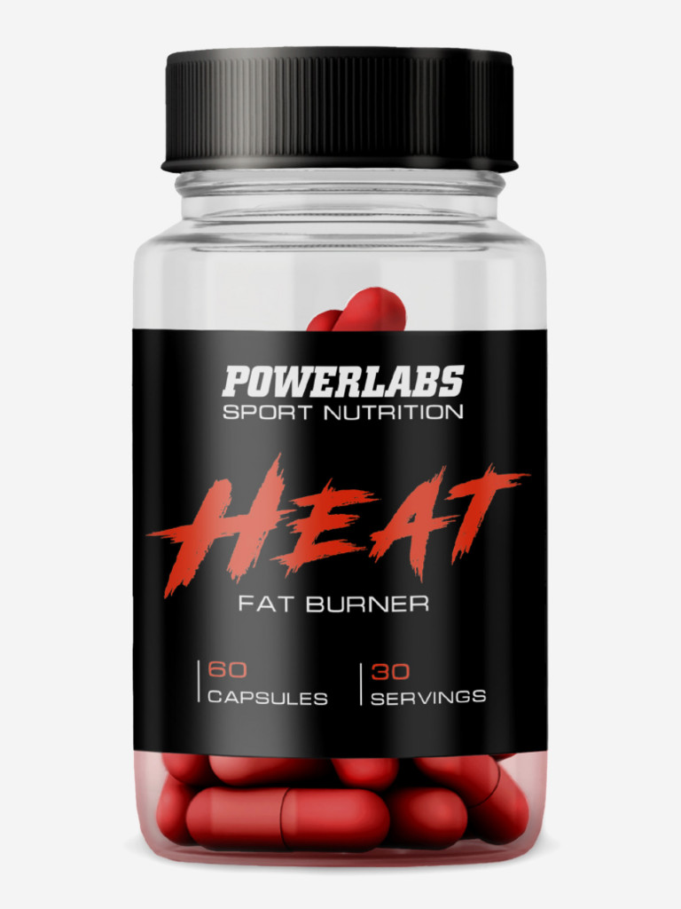 Powerlabs, Жиросжигатель HEAT, 60 капсул