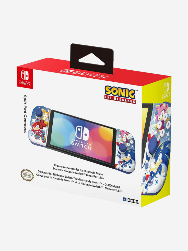 Контроллер HORI для Nintendo Switch Split Pad Compact / Sonic (NSW-465U)
