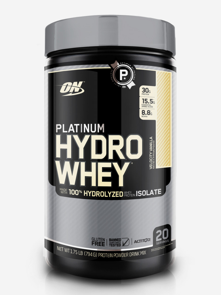 Протеин Optimum Nutrition Platinum HydroWhey, 810 г, Ваниль