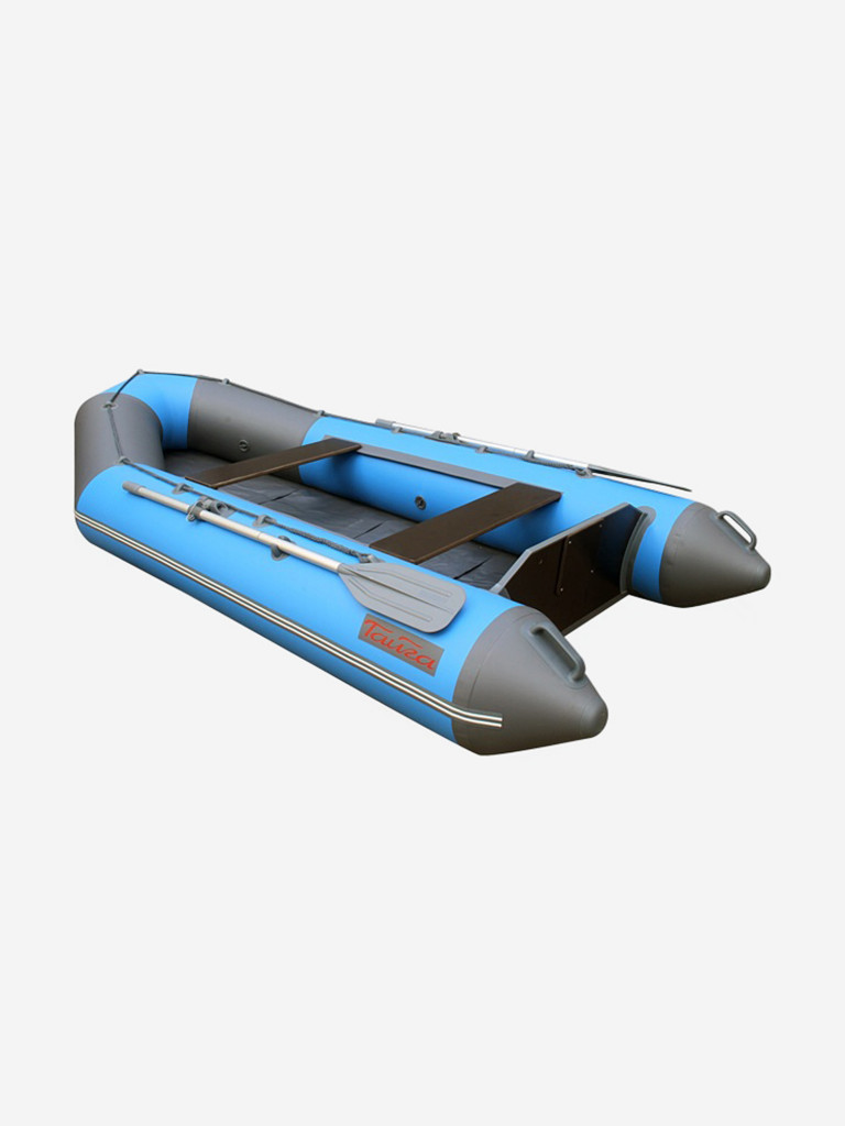 Лодка моторная Тайга-320, натяжное дно, серо-синяя