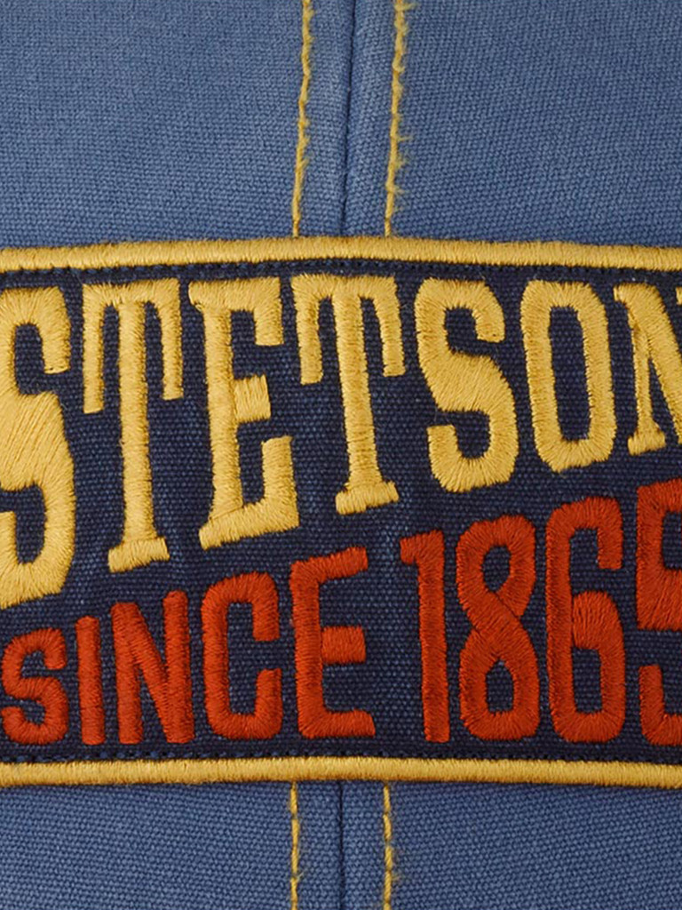 Бейсболка STETSON 7721145 BASEBALL CAP SINCE 1865 VINTAGE DISTRESSED (голубой)