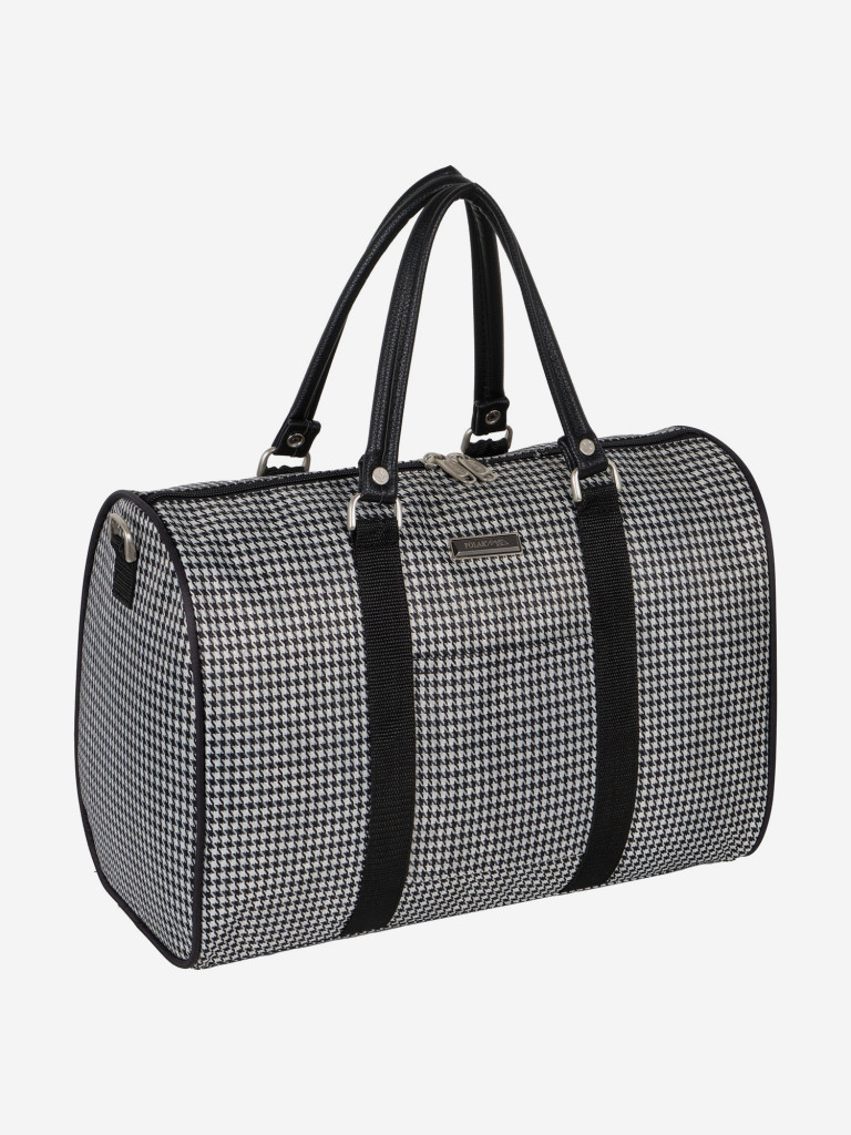 Сумка дорожная POLAR П7130-06 Гусиные лапки белый